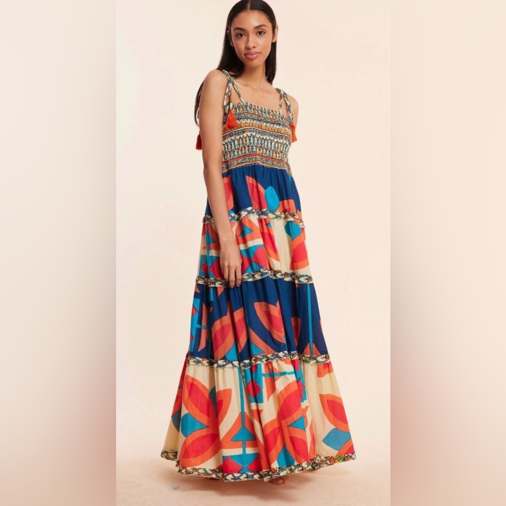 MODAPOSA Dianora Dress in Moroccan Combo - Size LARGE